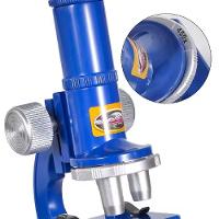 Microscopio Mesa Infantil Kit Laboratorio Pedagogico Com Ampliação Ate 450x Led Cientista Acessorios - 2