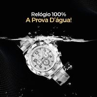 Relogio Masculino Prata Aço Inox + Cordão + Pulseira Grumet Religioso Caixa Social Original Catolico