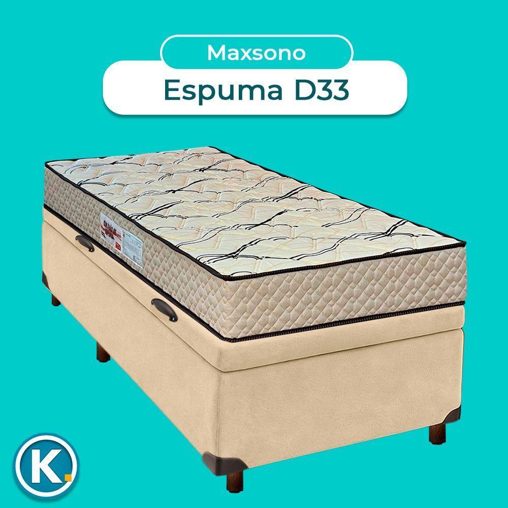 Conjunto Cama Box Bau Blindado Solteiro + Colchão D33 Maxsono Paropas - 4