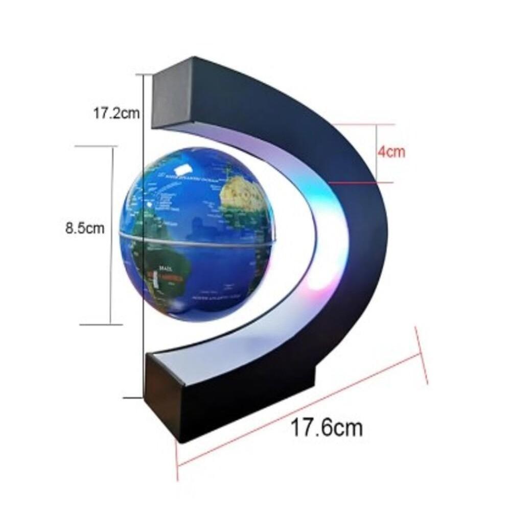 Globo Terrestre Led Magnetico Giratorio Flutuante Levitacao Anti Gravidade Luminaria Com Base - 5