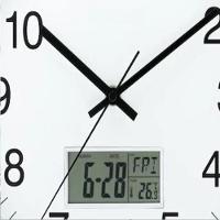 Relogio Parede Completo Termometro Digital Calendario Despertador Escritorio Sala Escritorio - 5