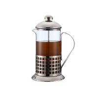 Cafeteira Francesa Em Inox Decorada Prensa Chaleira Em Vidro Cremeira Bule French Press Luxo 350ml - 6