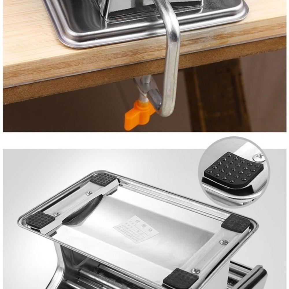 Maquina Macarrao Preparar Massas Cilindro Inox Manual 3 Tipos Lasanha Talharim Multiuso Caseira - 9