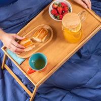 Bandeja Mesa Notebook Bambu Dobravel Rustica Apoio Madeira Cafe Da Manha Cama Sofa Suporte Home