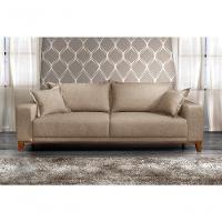 Sofá Fixo Argos 3 Lugares Luxo 2,20 M Castellar Móbile Linho Bege - 7