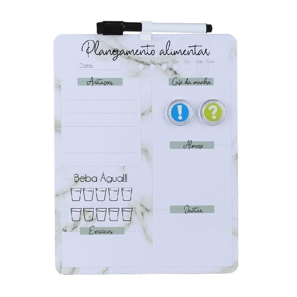Cardapio Semanal Lousa Planejamento Alimentacao Magnetica Planner Dieta Quadro Anotacoes Refeicao - 3