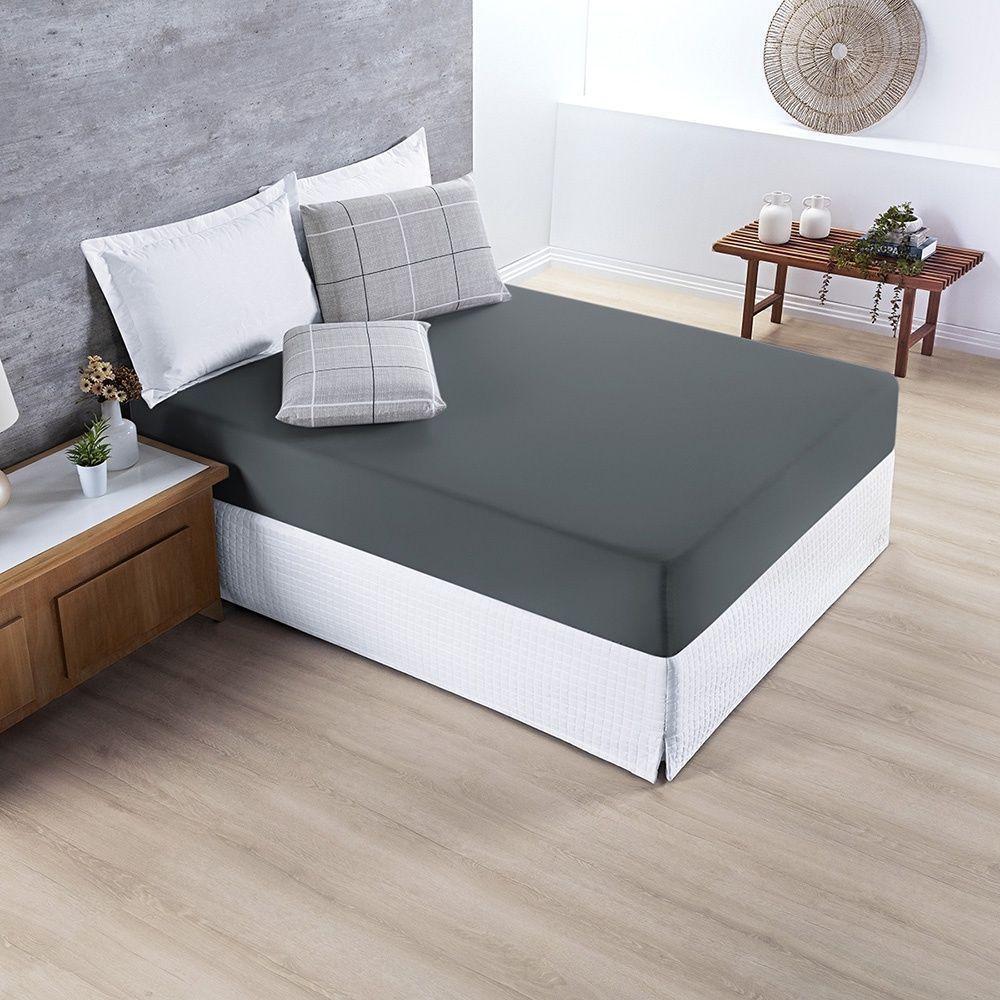 Cobre Leito + Jogo De Cama Avere 200 Fios King 06 Peças 100% Poliéster - Dallas - 6