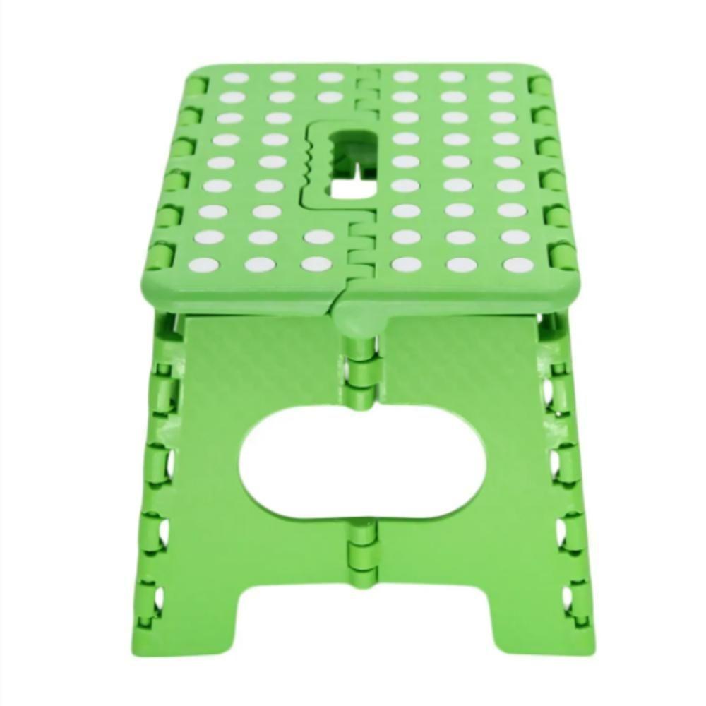 Banqueta Dobravel 130kg Banco Portatil Cadeira Multiuso Banquinho Resistente Infantil Adulto Cor:verde - 1