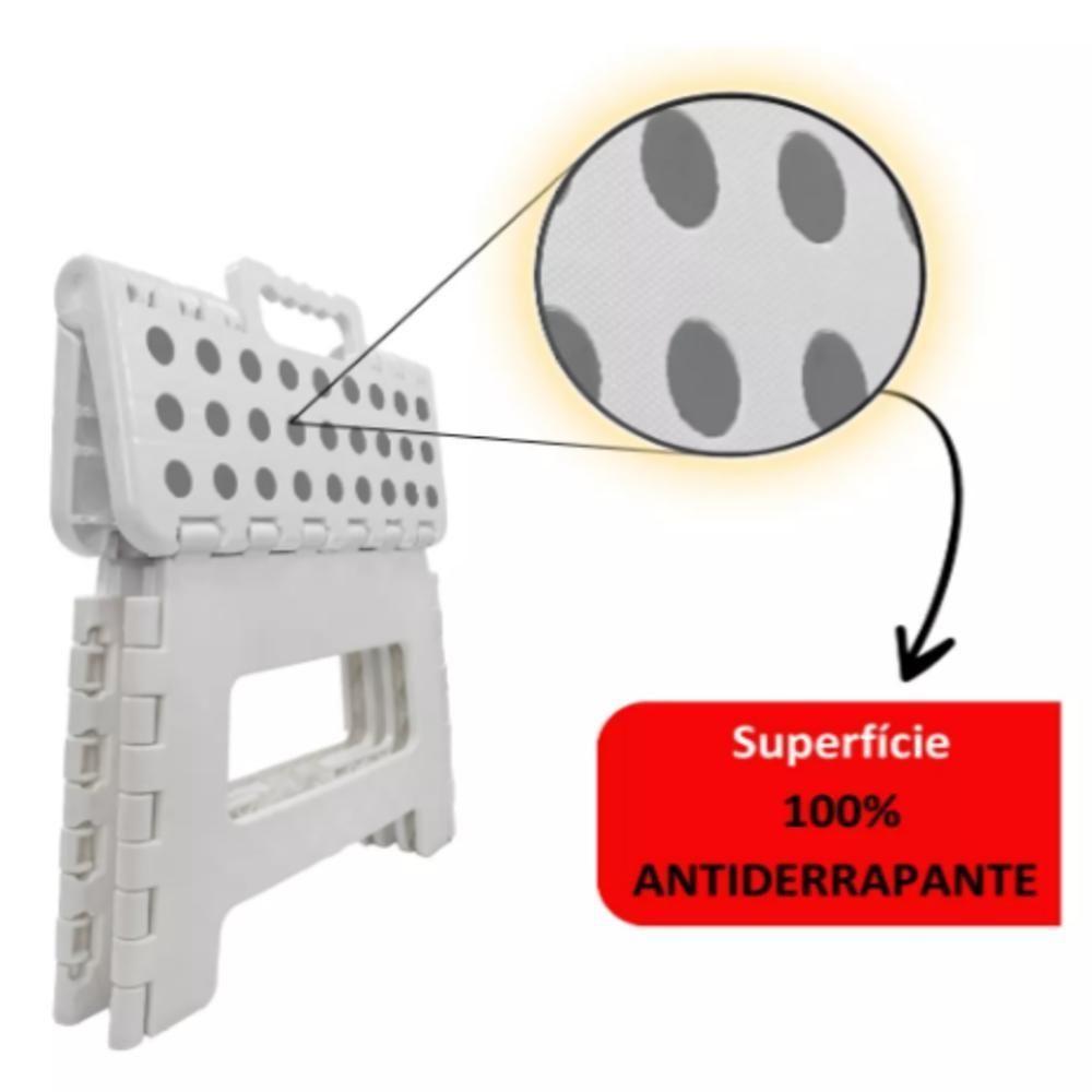 Banqueta Dobravel 130kg Banco Portatil Cadeira Multiuso Banquinho Resistente Infantil Adulto Cor:verde - 3