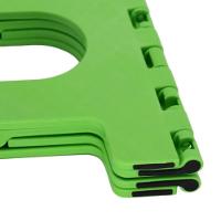 Banqueta Dobravel 130kg Banco Portatil Cadeira Multiuso Banquinho Resistente Infantil Adulto Cor:verde - 4