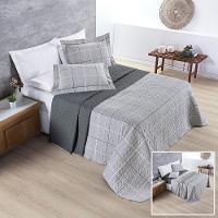 Cobre Leito + Jogo De Cama Avere 200 Fios Casal Padrão 07 Peças 100% Poliéster - Dallas - 1