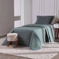 Cobre Leito Bordado 400 Fios Heitor Solteiro 100% Poliéster - Verde Militar - 2