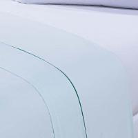 Jogo De Cama 100% Algodão Percal 150 Fios Solteiro Gran Moratta 3 Peças - Branco E Verde - 2