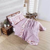 Cobre Leito + Jogo De Cama Afeto 400 Fios King 07 Peças 100% Poliéster - Flora - 1