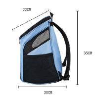 Mochila Passeio Caes Gatos Bolsa Transporte Pet Dog Bag Viagem Canguru Cachorros Petshop Azul