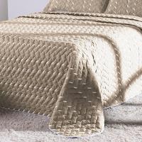 Cobre Leito Bordado 400 Fios Heitor Casal King 100% Poliéster - Avelã - 4