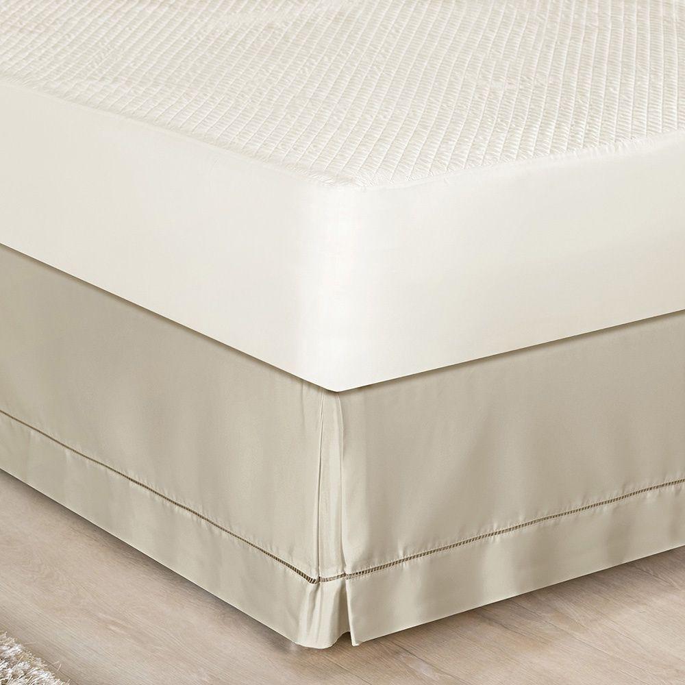 Saia Para Cama Box 200 Fios Bia Queen 01 Peça 80% Algodão 20% Poliéster - Caqui - 1