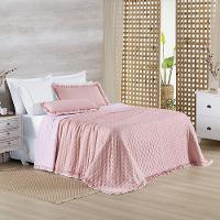 Colcha Alice 200 Fios King 03 Peças 100% Poliéster - Rosa - 6