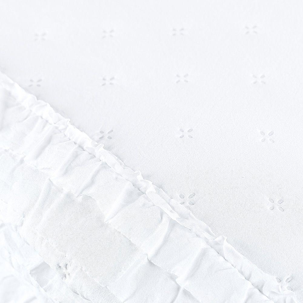 Colcha Alice 200 Fios Casal Padrão 03 Peças 100% Poliéster - Branco - 5