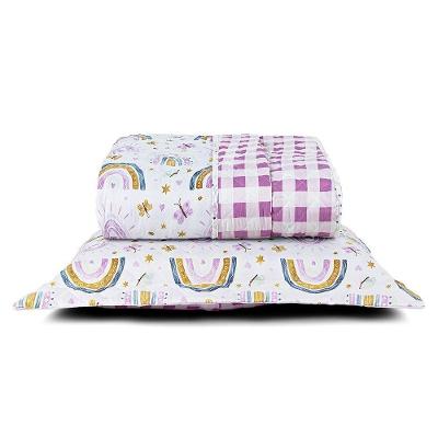 Cobre Leito Tutti Kids 200 Fios Solteiro 02 Peças 100% Poliéster - Rainbow