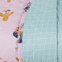 Kit Cobre Leito + Jogo De Cama Tutti Kids 200 Fios Solteiro 05 Peças 100% Poliéster - Foxy