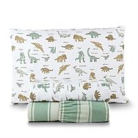 Kit Cobre Leito + Jogo De Cama Tutti Kids 200 Fios Solteiro 05 Peças 100% Poliéster - Dino World - 5