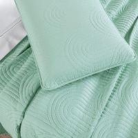 Cobre Leito Arcos 200 Fios Queen 03 Peças 100% Poliéster - Verde Suave - 3