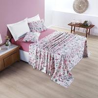 Cobre Leito + Jogo De Cama Avere 200 Fios Queen 07 Peças 100% Poliéster - Bothanica - 6