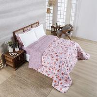 Edredom + Jogo De Cama Afeto 400 Fios Queen 05 Peças 100% Poliéster - Flora - 2