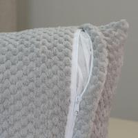 Capa Para Almofada Sonhare 1 Peça 45cm X 45cm Tecido Soft Com Zíper 100% Poliéster - Cinza