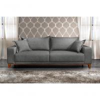 Sofá Fixo Argos 3 Lugares Luxo 2,20 M Castellar Móbile Linho Cinza - 3