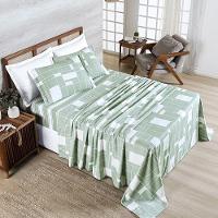 Cobre Leito + Jogo De Cama Afeto 400 Fios Queen 07 Peças 100% Poliéster - York - 5