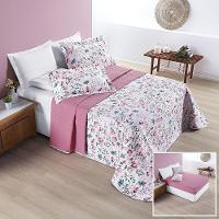 Cobre Leito + Jogo De Cama Avere 200 Fios Solteiro 04 Peças 100% Poliéster - Bothanica - 1