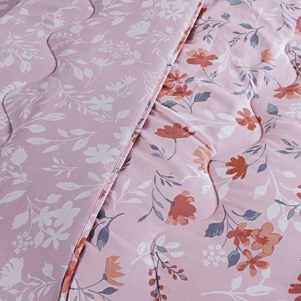 Edredom Afeto 400 Fios King 01 Peça 100% Poliéster - Flora - 3