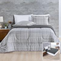 Kit Edredom + Jogo De Cama Avere 200 Fios Queen 06 Peças 100% Poliéster - Dallas - 1