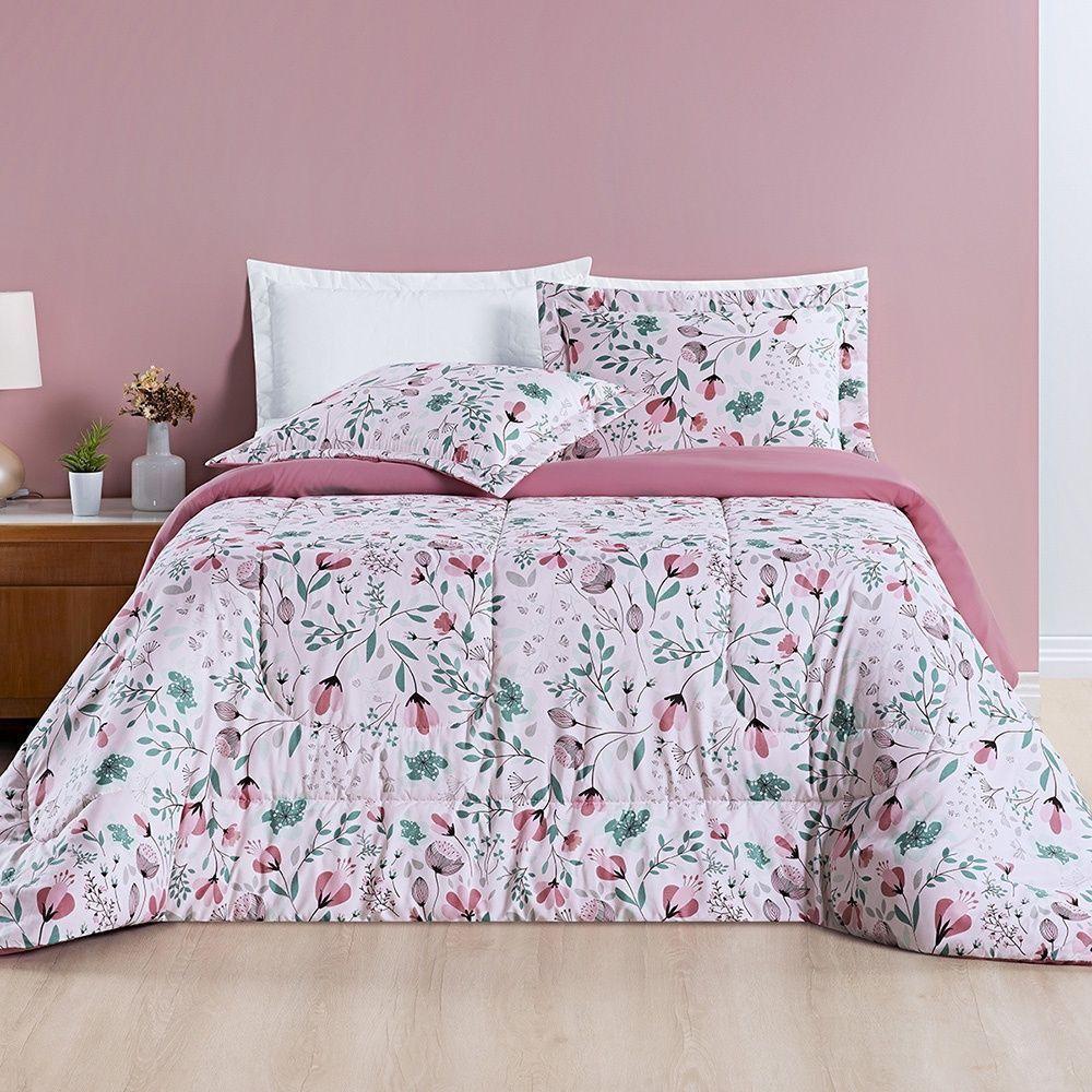 Kit Edredom + Jogo De Cama Avere 200 Fios King 06 Peças 100% Poliéster - Bothanica - 5