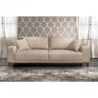 Sofá Fixo Argos 3 Lugares Luxo 1,80 M Castellar Móbile Linho Bege Claro - 4