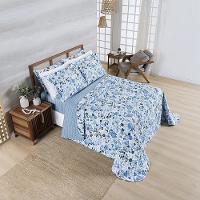 Cobre Leito + Jogo De Cama Afeto 400 Fios Queen 07 Peças 100% Poliéster - Lolli - 2