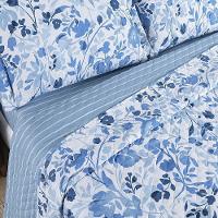 Cobre Leito + Jogo De Cama Afeto 400 Fios Queen 07 Peças 100% Poliéster - Lolli