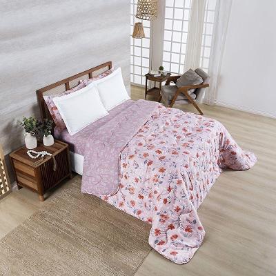 Edredom Afeto 400 Fios Super King 01 Peça 100% Poliéster - Flora