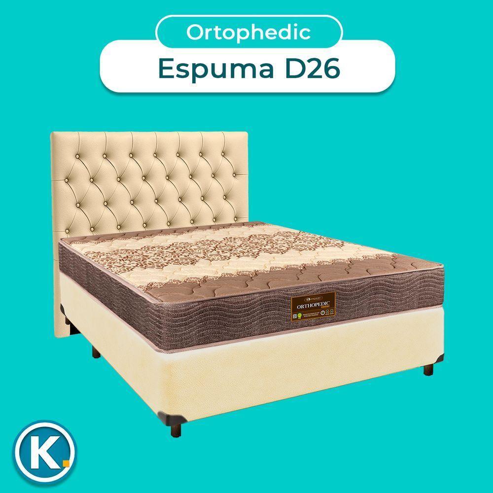 Kit Cama Box + Cabeceira + Colchão Casal D26 - Ortophedic - Sankonfort - 4