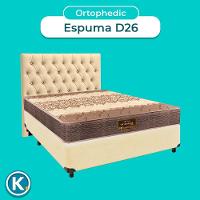 Kit Cama Box + Cabeceira + Colchão Casal D26 - Ortophedic - Sankonfort
