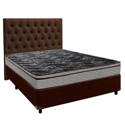 Kit Cama Box + Cabeceira + Colchão Casal D28 - Conforto - Paropas