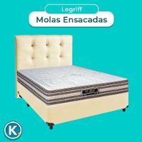 Kit Cama Box + Cabeceira + Colchão Casal Molas Ensacadas - Legriff - Sankonfort - 4