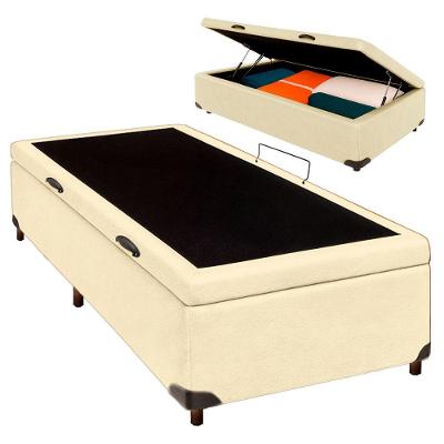 Cama Box Bau Solteirão Blindado Nature Begetiza 96x203
