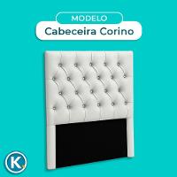 Cabeceira Estofada Solteiro Luna Nature Material Sintético Branco 88x136 - 5