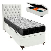 Kit Cabeceira + Cama Box Bau + Colchão Solteiro D33 Iso100 Ortobom - 1