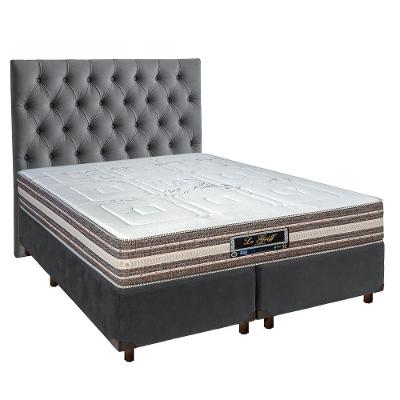 Kit Cama Box + Cabeceira + Colchão Casal Molas Ensacadas - Legriff - Sankonfort