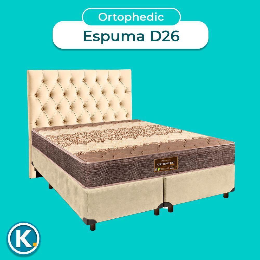 Kit Cabeceira + Cama Box + Colchão Queen D26 Ortophedic Sankonfort - 4