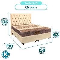 Kit Cabeceira + Cama Box + Colchão Queen D26 Ortophedic Sankonfort - 3